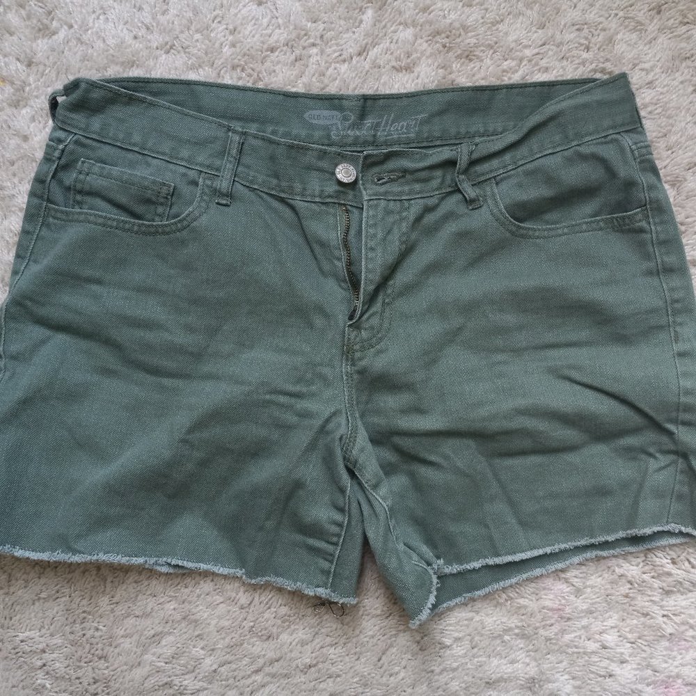Old Navy Sweet Heart Olive Green Shorts